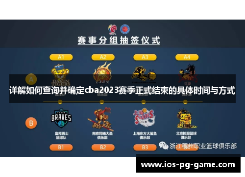 详解如何查询并确定cba2023赛季正式结束的具体时间与方式